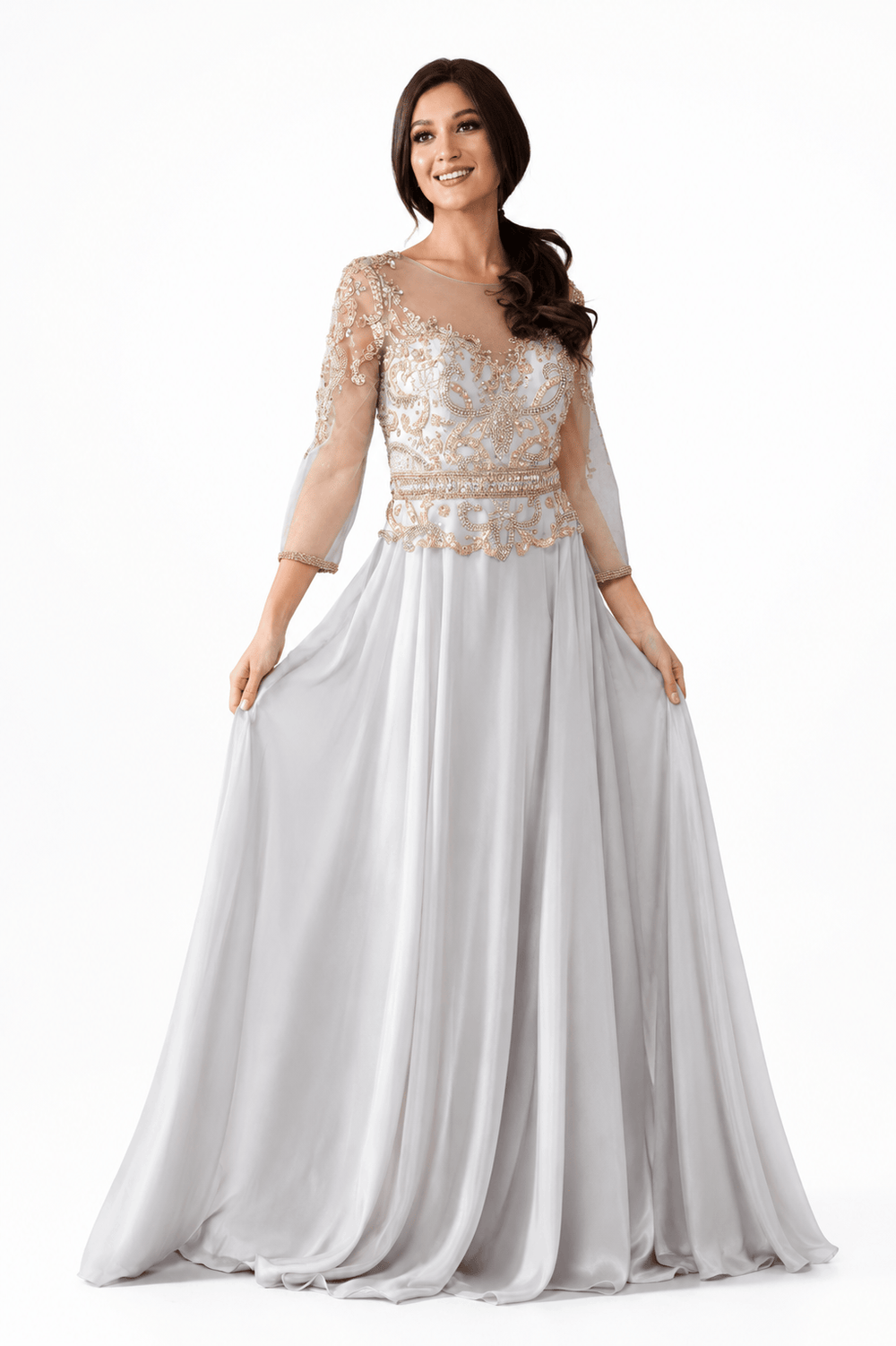 Amelia dresses Amelia -7041-CHAMPAGNE