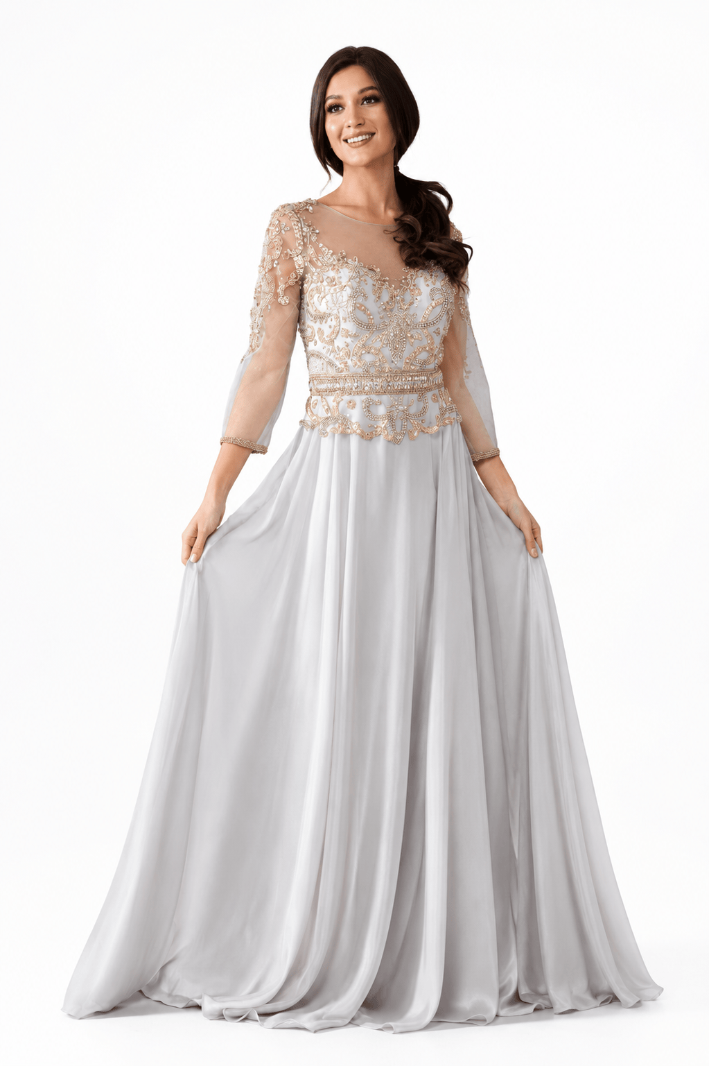Amelia dresses Amelia -7041-CHAMPAGNE