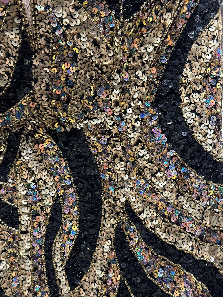 AMELIA - IN2003 - BLACK/GOLD - riyadhdress