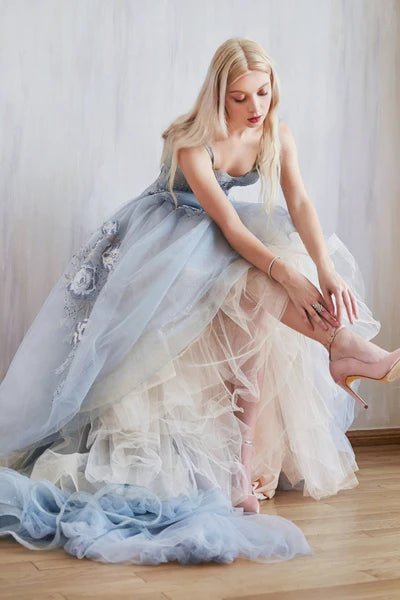 ANDREA AND LEO - A0893 - PARIS BLUE - riyadhdress