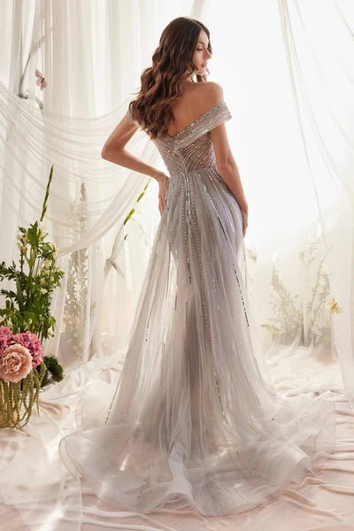 Andrea and Leo - A1182 - SILVER - riyadhdress