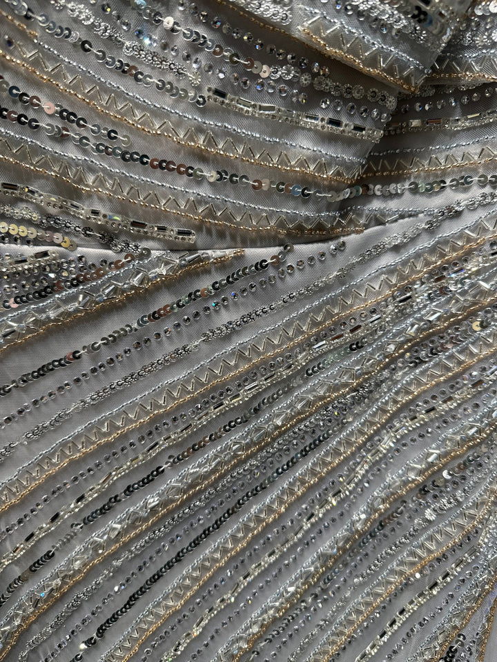 Andrea and Leo - A1182 - SILVER - riyadhdress