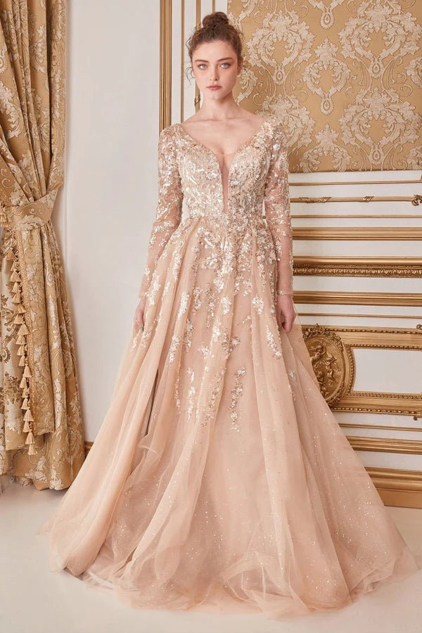 ANDREA AND LEO - A1215 - CHAMPAGNE - riyadhdress