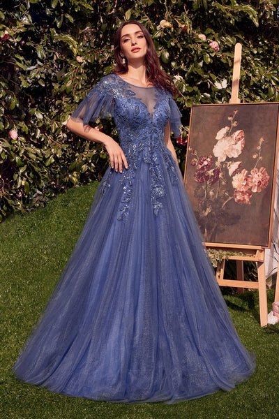 Andrea And Leo - A1351 - Navy-Plus dresses Andrea and Leo