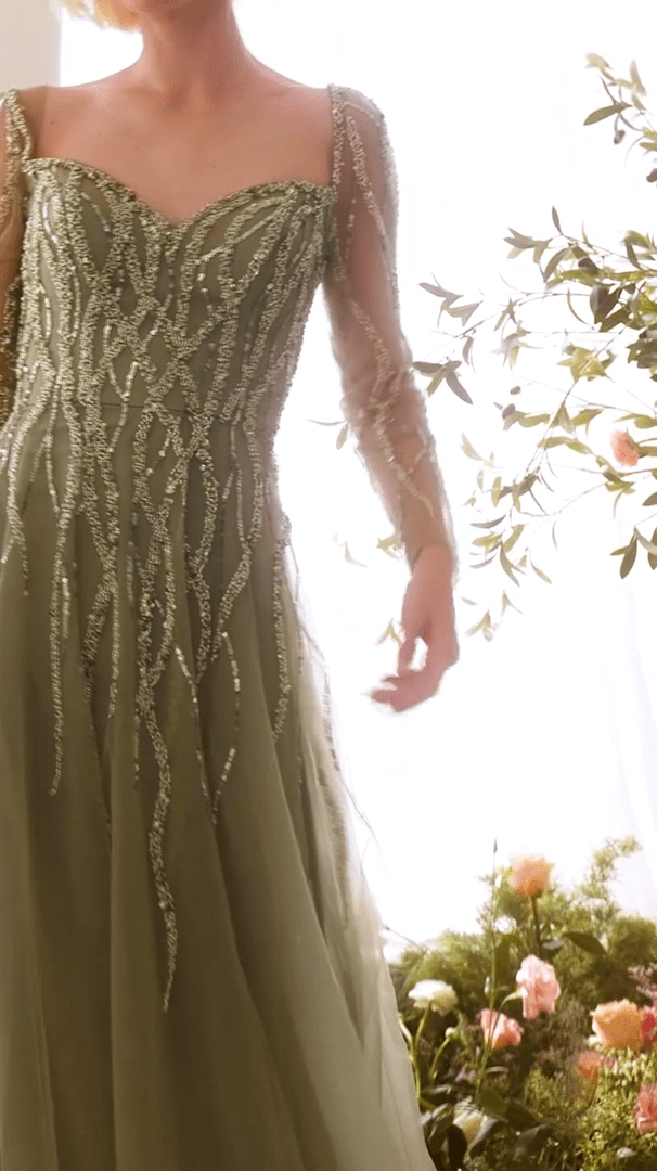 ANDREA and LEO - A1367 - GREEN - riyadhdress