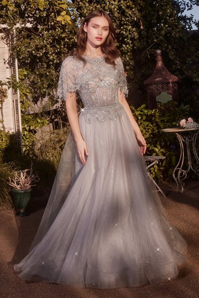 ANDREA and LEO - A1444 - SILVER - riyadhdress