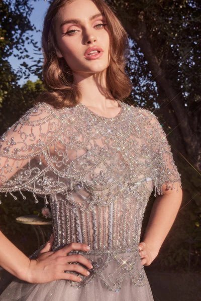 ANDREA and LEO - A1444 - SILVER - riyadhdress