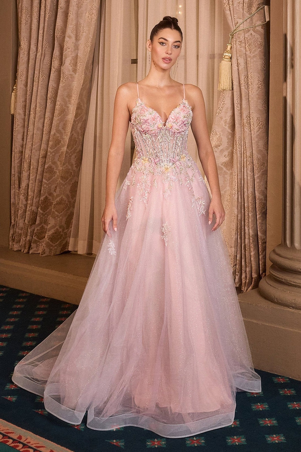 Andrea and Leo dresses Andrea and Leo A1477 - Pink Ball Gown