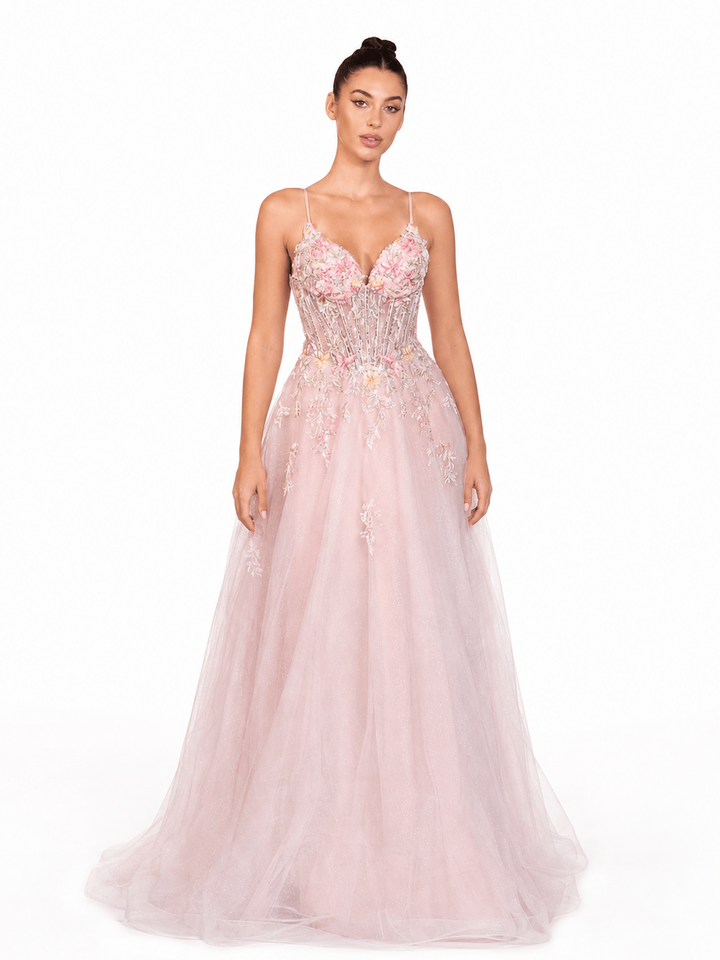 Andrea and Leo dresses Andrea and Leo A1477 - Pink Ball Gown