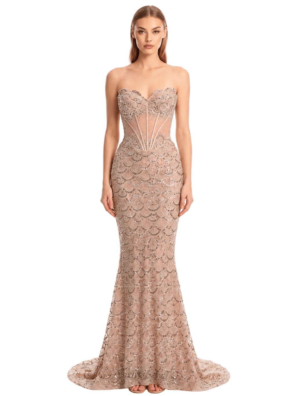 Andrea and Leo dresses Andrea And Leo -a1481-nude gold