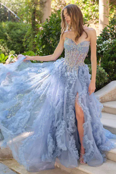 Andrea and Leo dresses Andrea And Leo - a1483- smoky blue