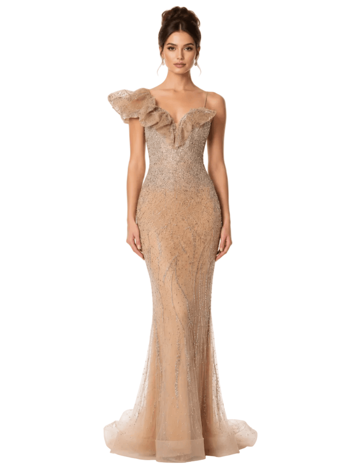 Andrea and Leo dresses Andrea And Leo -a1505-Silver-Nude