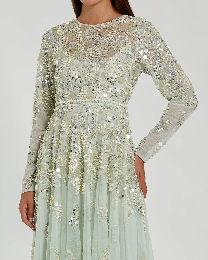 Andrea and Leo dresses Mac Duggal-94215-sage