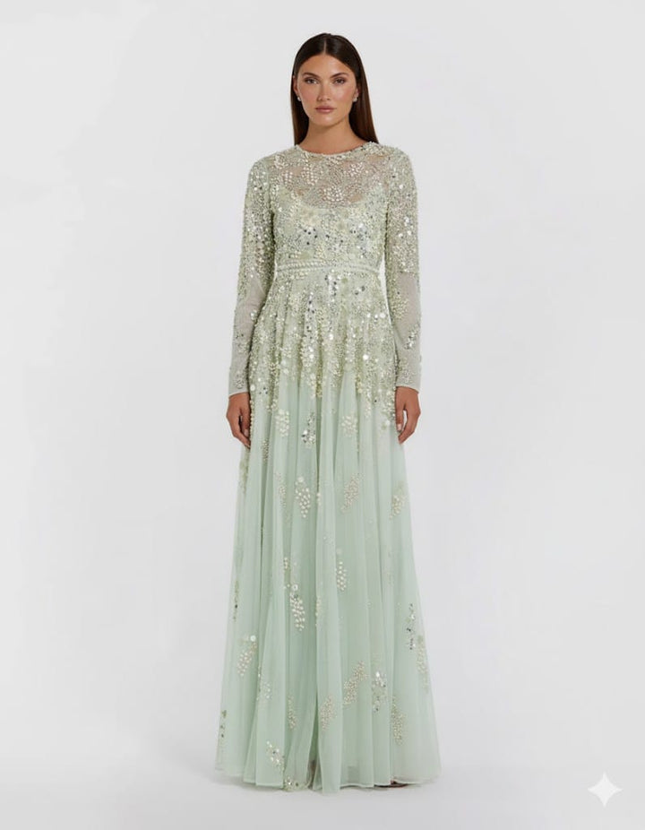 Andrea and Leo dresses Mac Duggal-94215-sage