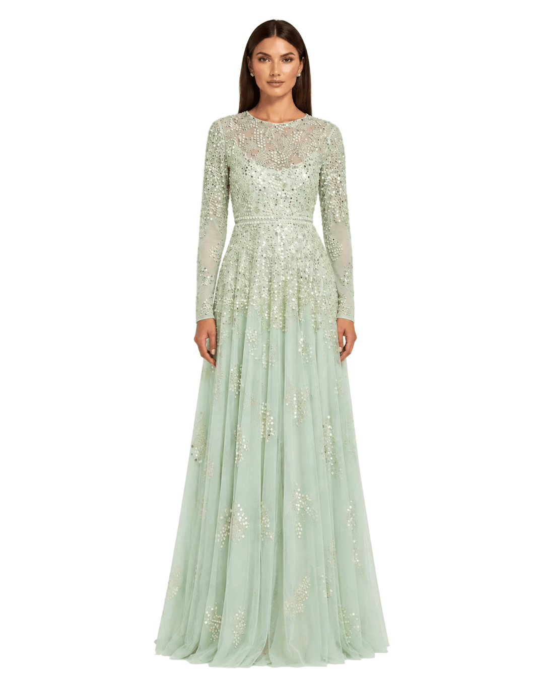 Andrea and Leo dresses Mac Duggal-94215-sage