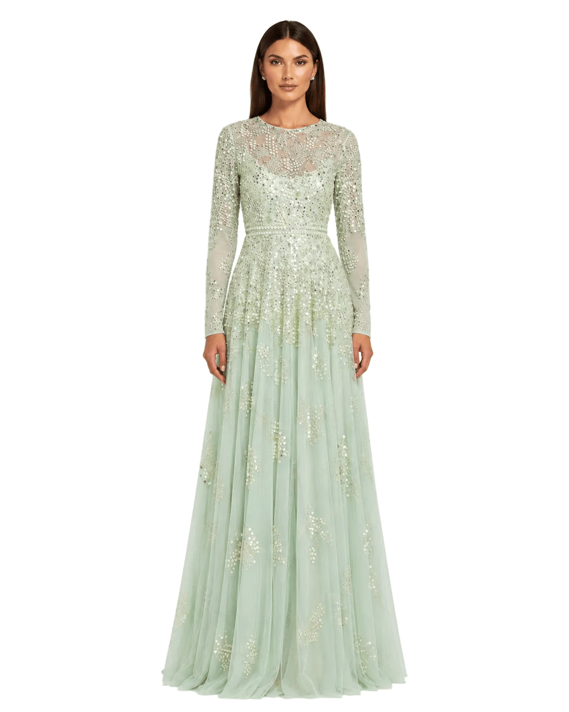 Andrea and Leo dresses Mac Duggal-94215-sage