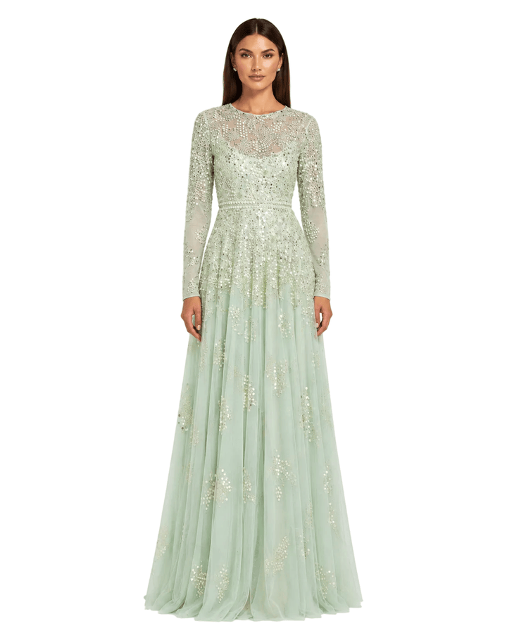 Andrea and Leo dresses Mac Duggal-94215-sage