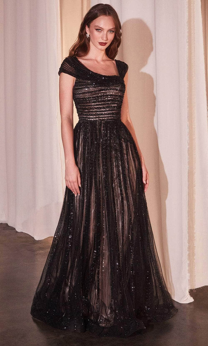 Cinderella Divine -cd0238-Black-Nude dress Cinderella Divine
