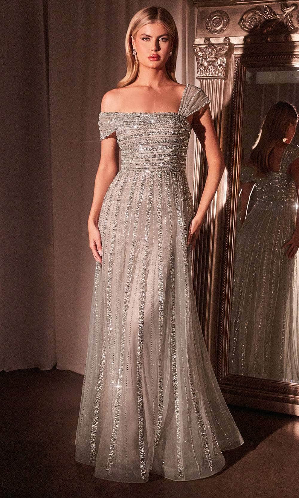 Cinderella Divine -cd0238-Silver-Nude dress Cinderella Divine