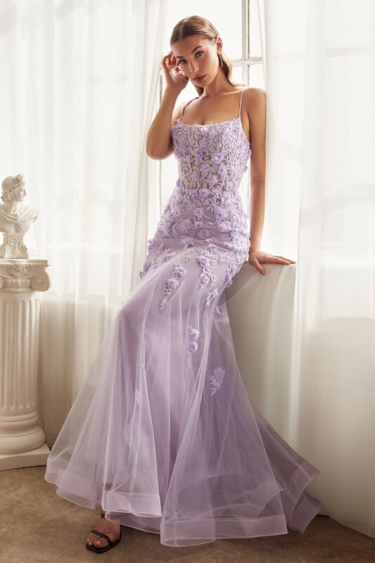 Cinderella Divine - Cd995-Lavender dresses Cinderella Divine