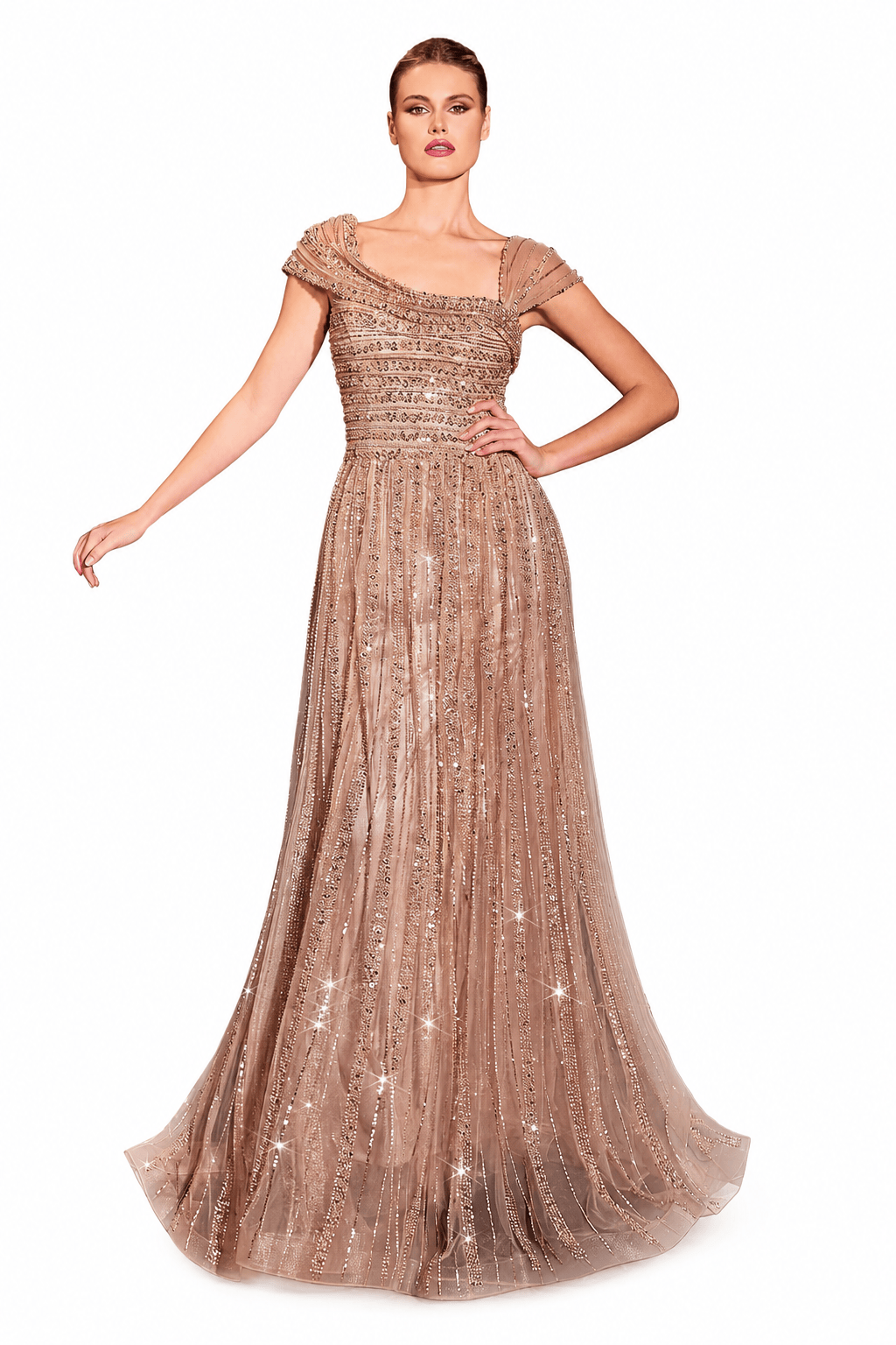 Cinderella Divine dress Cinderella Divine -cd0238-MOCHA GOLD