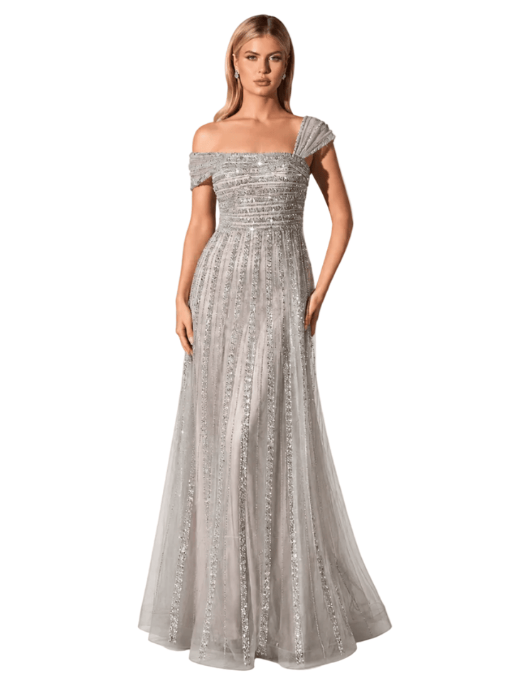 Cinderella Divine dress Cinderella Divine -cd0238-Silver-Nude
