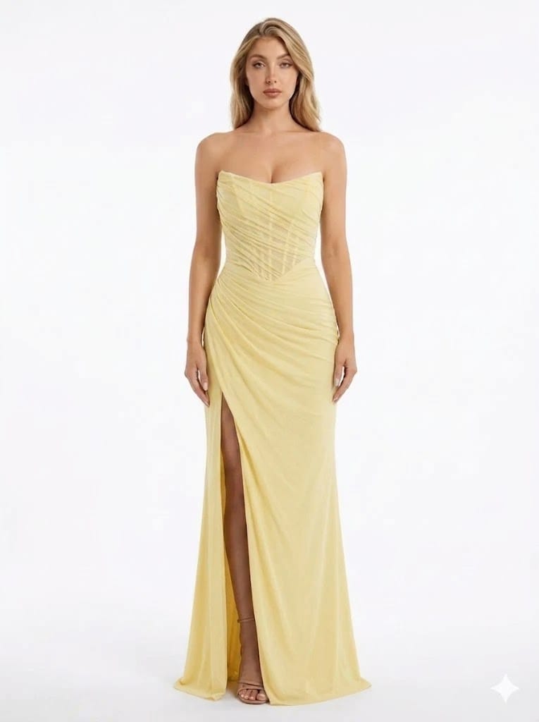 Cinderella Divine dress Cinderella Divine -cd383-light yellow