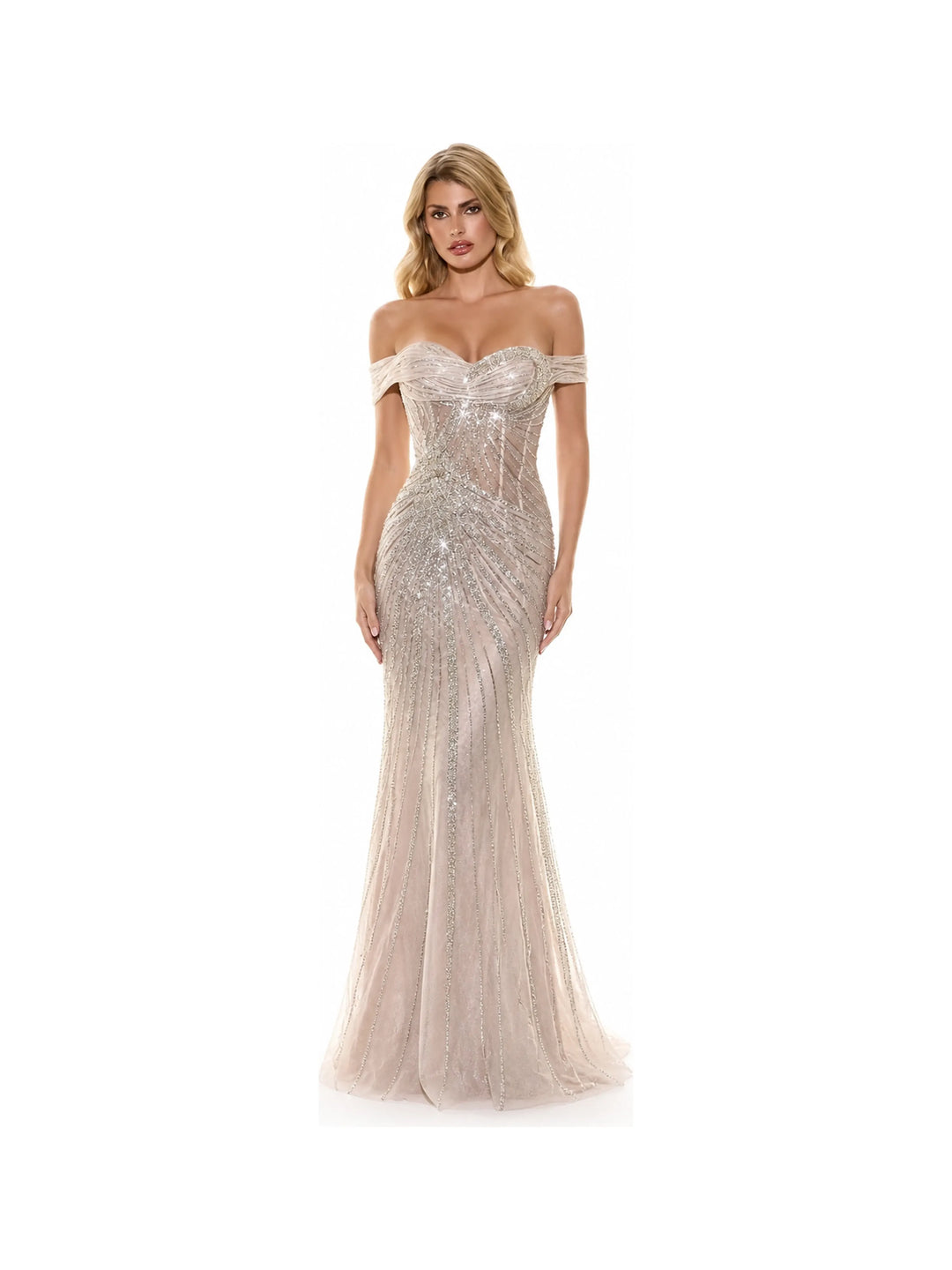 Cinderella Divine dresses Cinderella Divine - cc505 - Silver-Nude