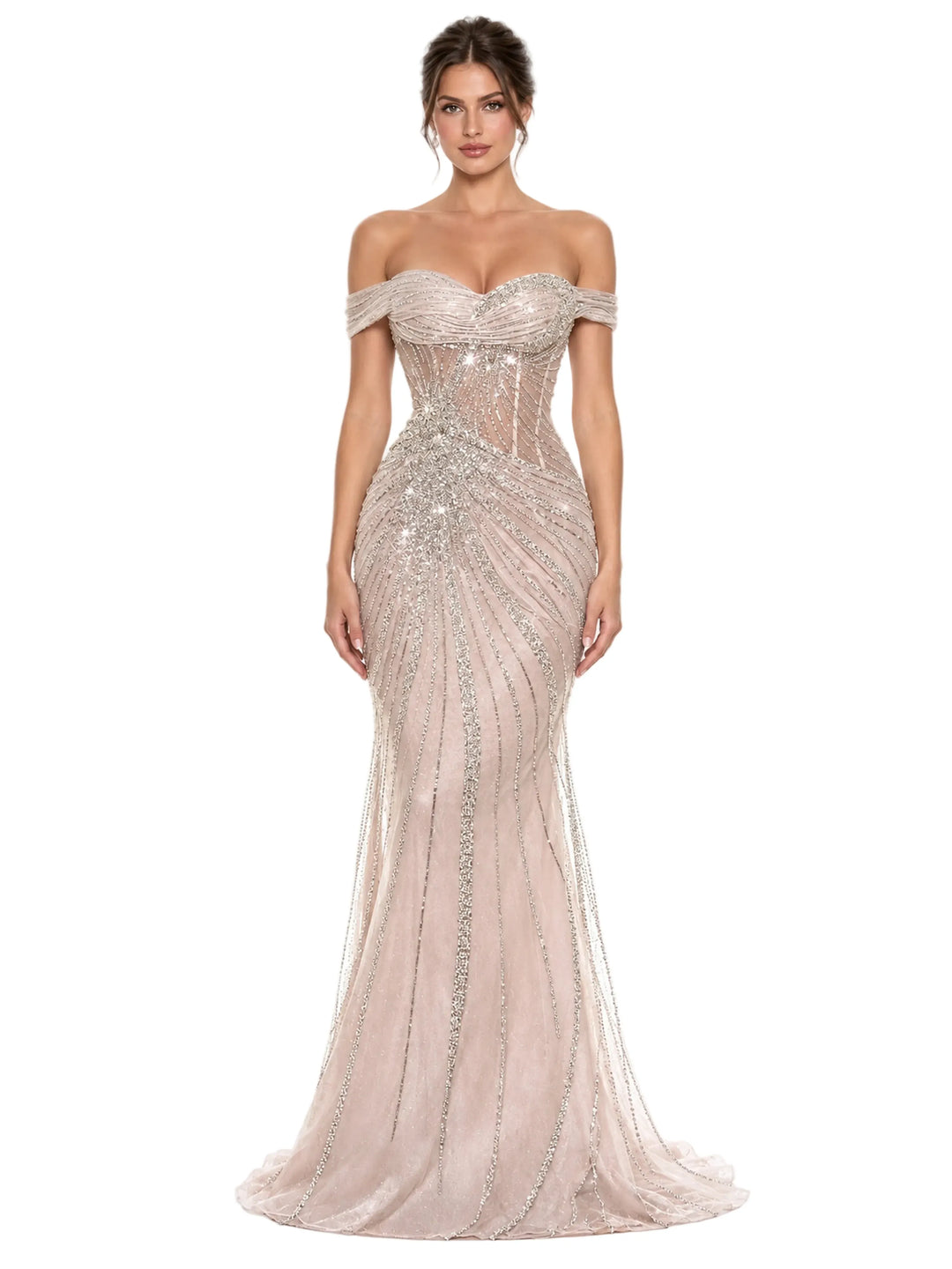 Cinderella Divine dresses Cinderella Divine - cc505 - Silver-Nude