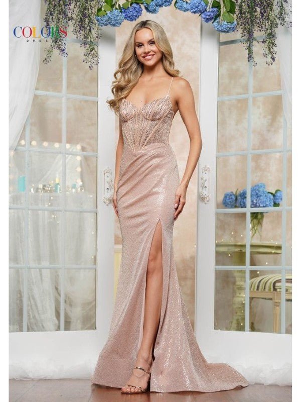 Colors - 3614-Rose Gold dresses Colors