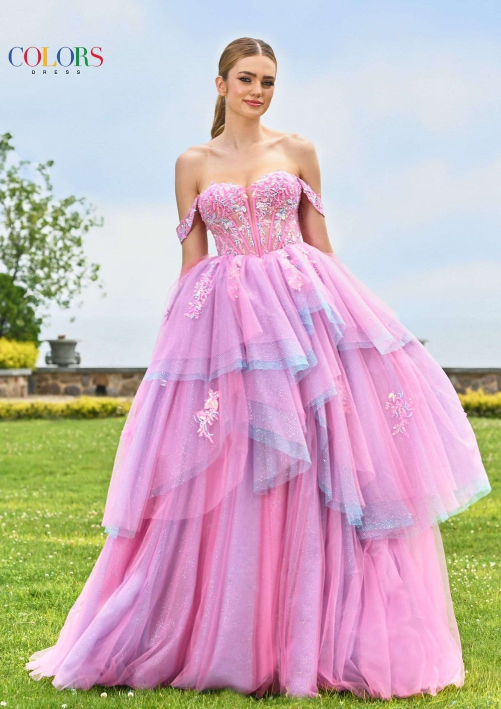 Colors dresses Colors - 3534-Hot Pink