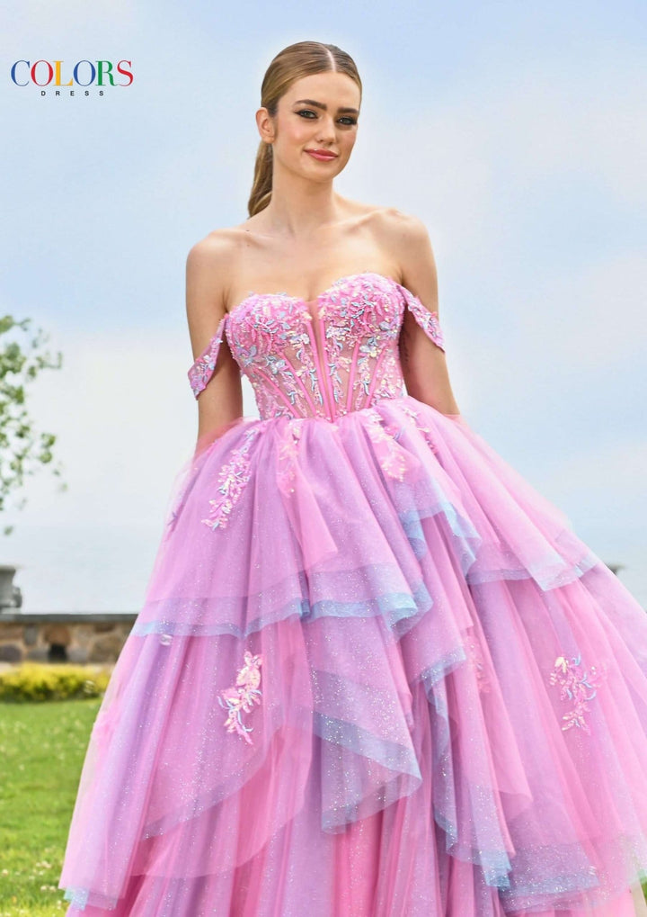 Colors dresses Colors - 3534-Hot Pink