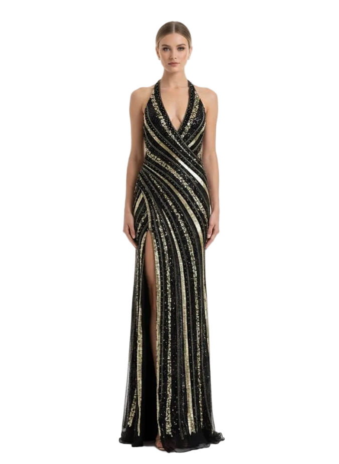 Colors dresses Colors -3937-black gold