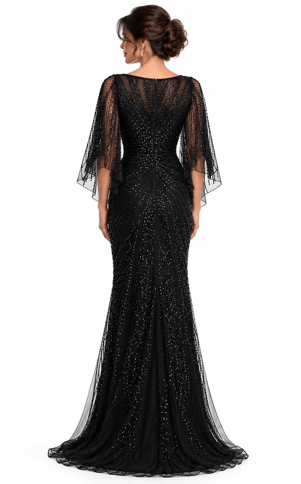 Colors dresses Colors -Mv1344-black-plus