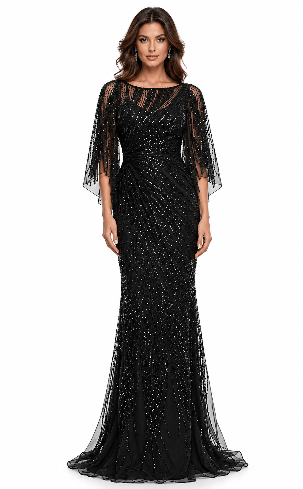 Colors dresses Colors -Mv1344-black-plus