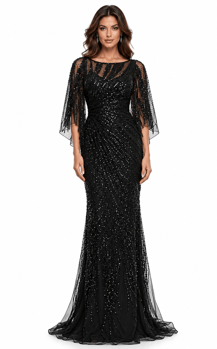 Colors dresses Colors -Mv1344-black-plus