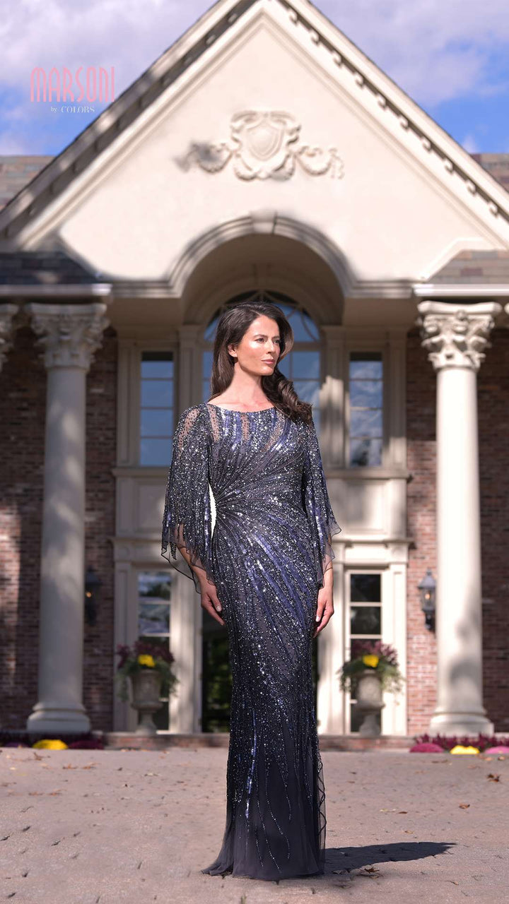 Colors dresses Colors -Mv1344-Grey-plus