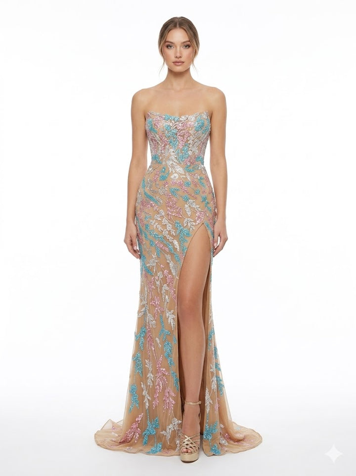 Amarra -89151-Nude/Multi dresses Amarra