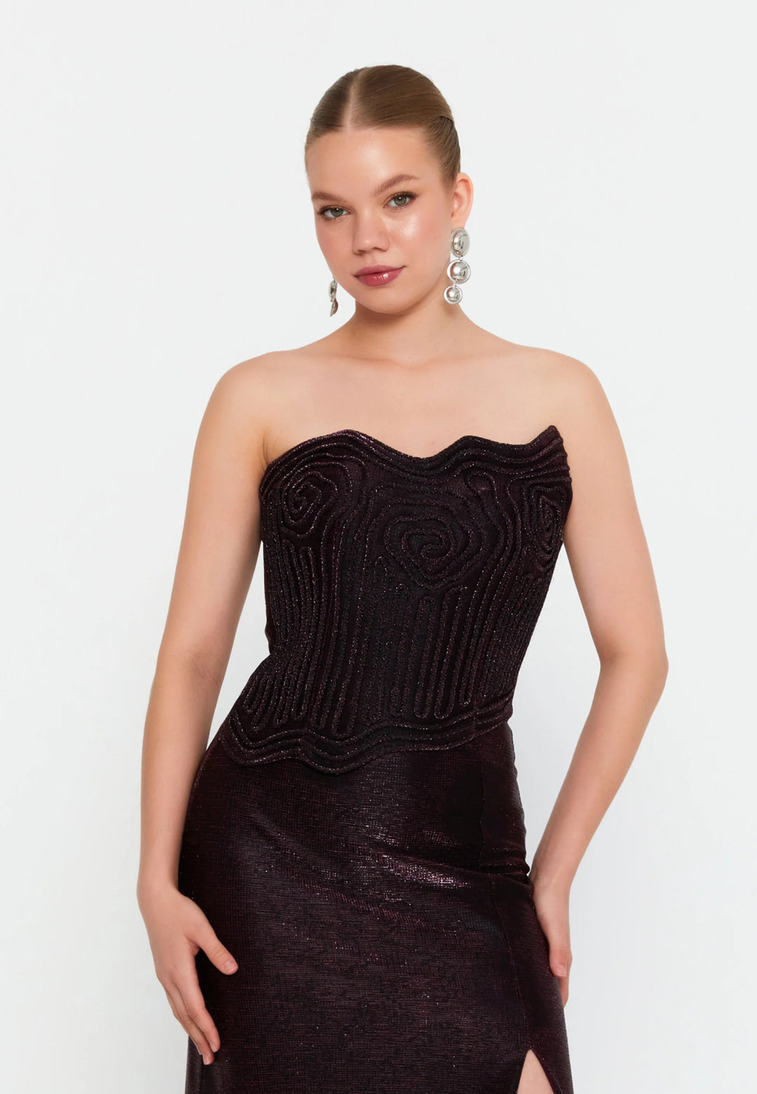 FOR COSTUME - 1000113999 - PLUM - riyadhdress