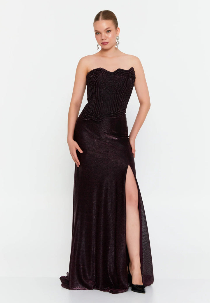 FOR COSTUME - 1000113999 - PLUM - riyadhdress