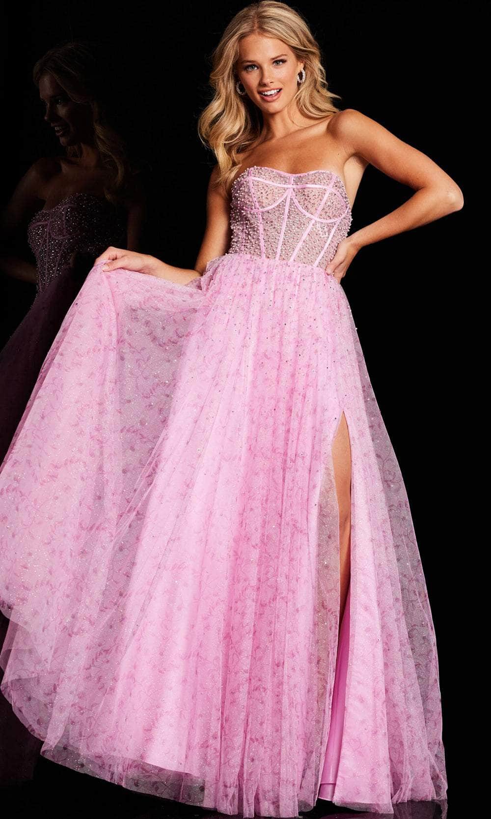 Jovani - 36477-pink dresses Jovani