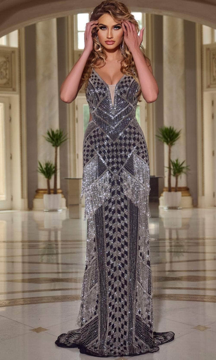 JOVANI-44723-black/silver riyadhdress