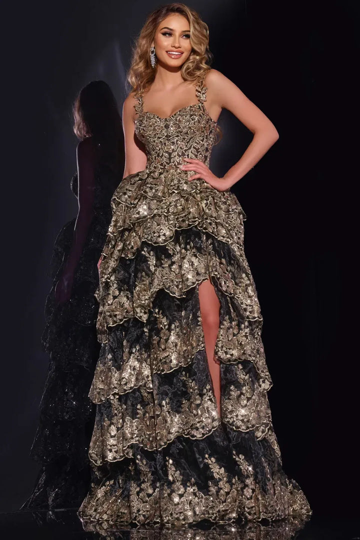 Jovani dress JOVANI-37630A-black-gold