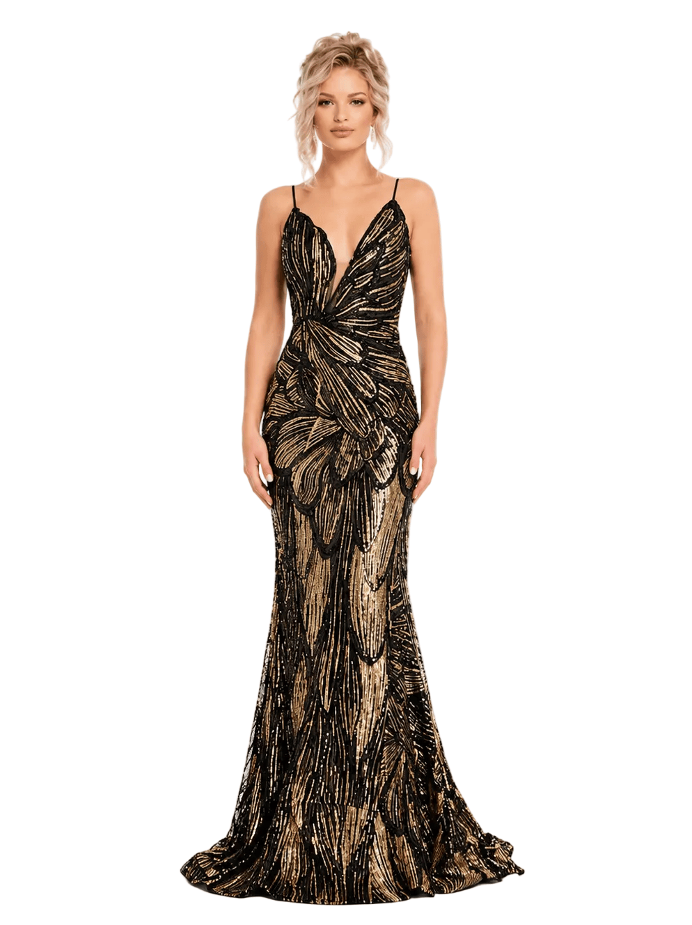Jovani dresses Jovani - 42600-Black/Gold
