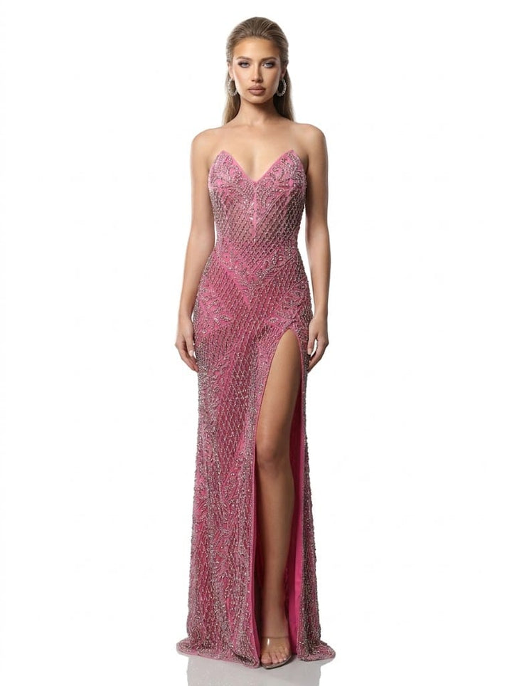 Jovani Dresses Jovani - 45434 - Pink/Silver