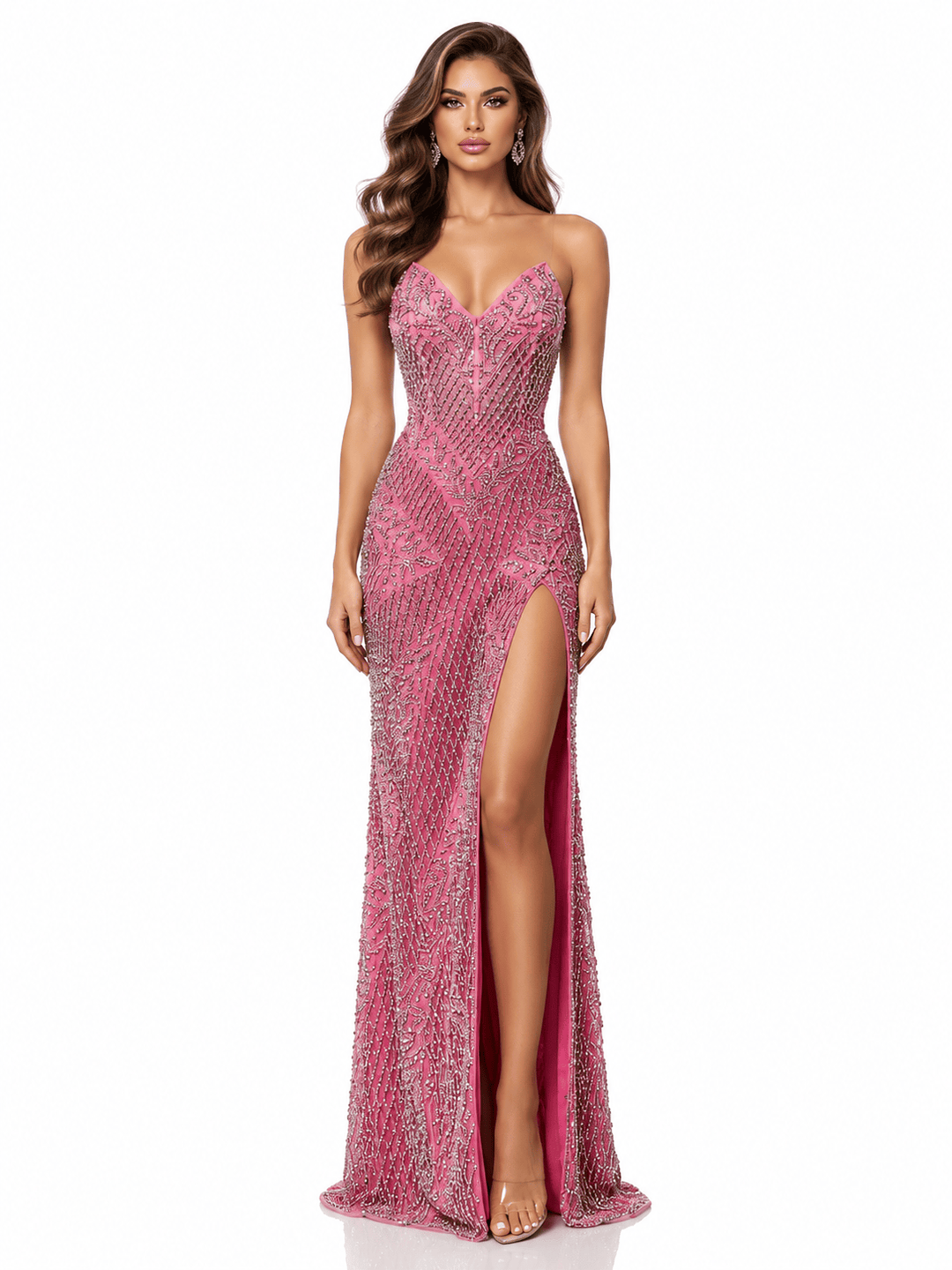 Jovani Dresses Jovani - 45434 - Pink/Silver