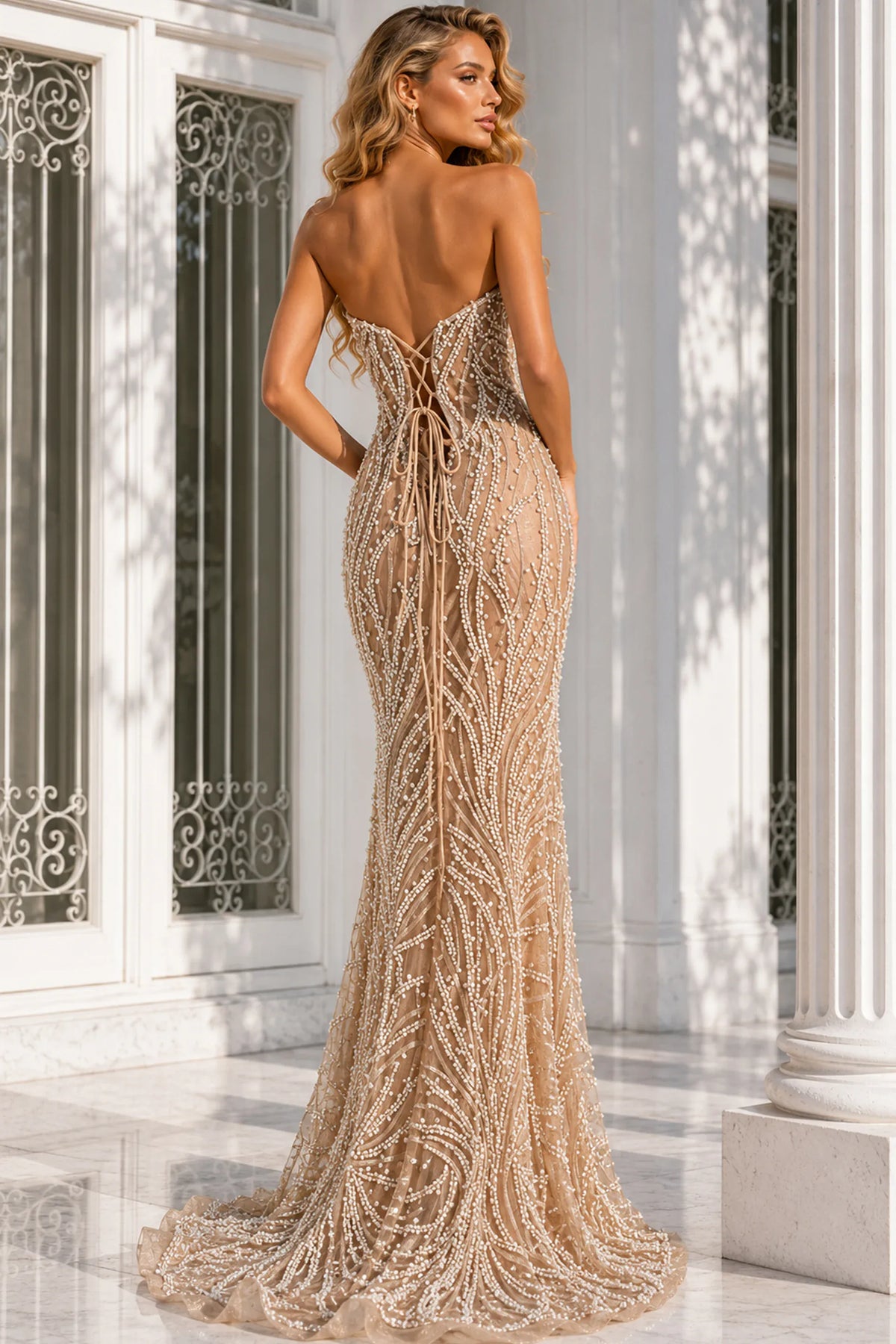 Jovani Dresses Jovani - 48475 - Champagne