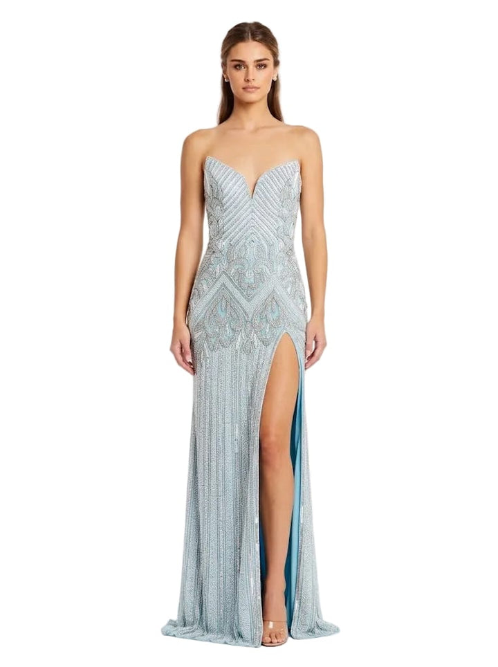 Jovani Dresses Jovani - 49248 - Light Blue/Silver