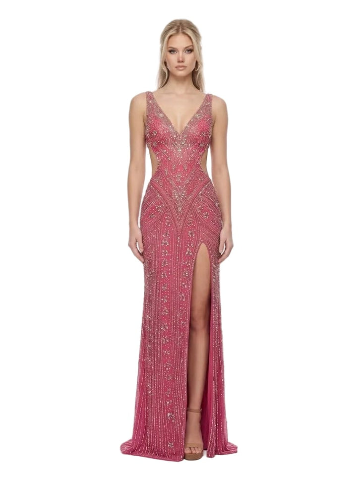 Jovani Dresses Jovani - 52442 - Pink/Silver