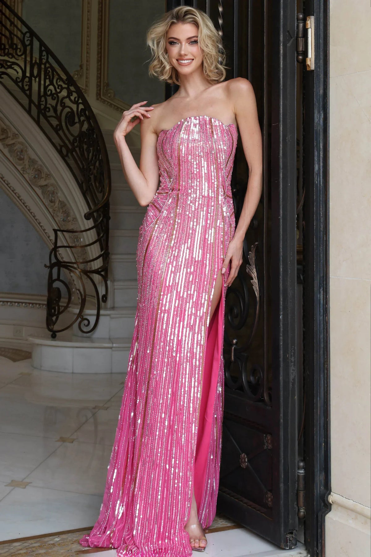 jovani dresses Jovani 52534 - Pink Gold